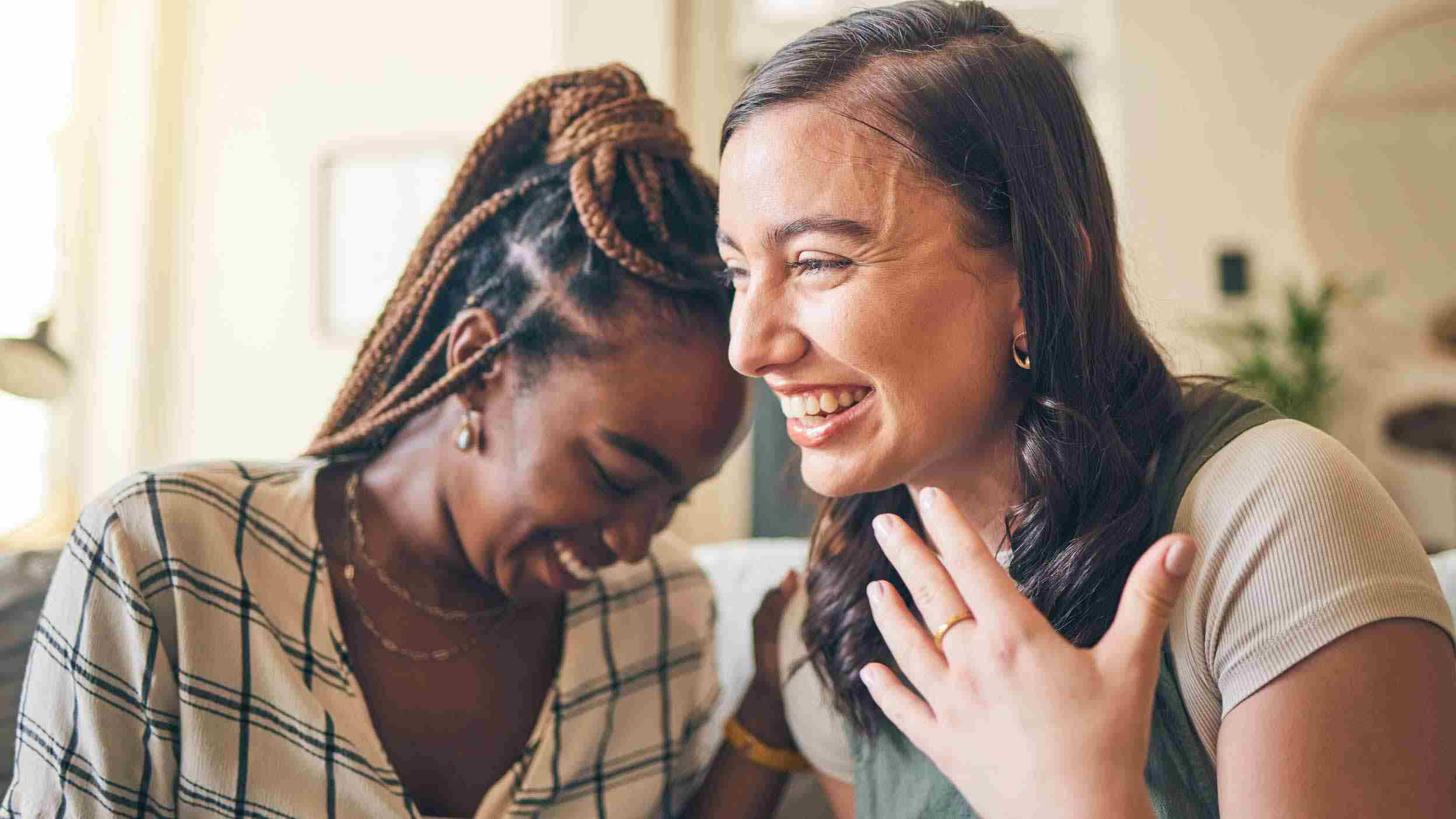 Two Women laughing