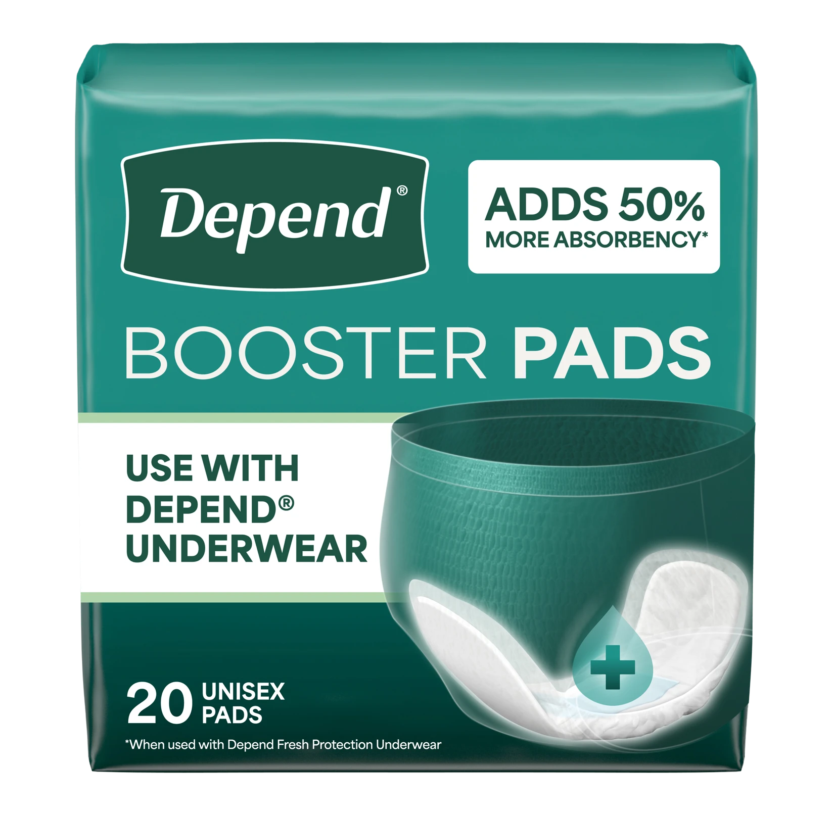Depend Unisex Booster Pads