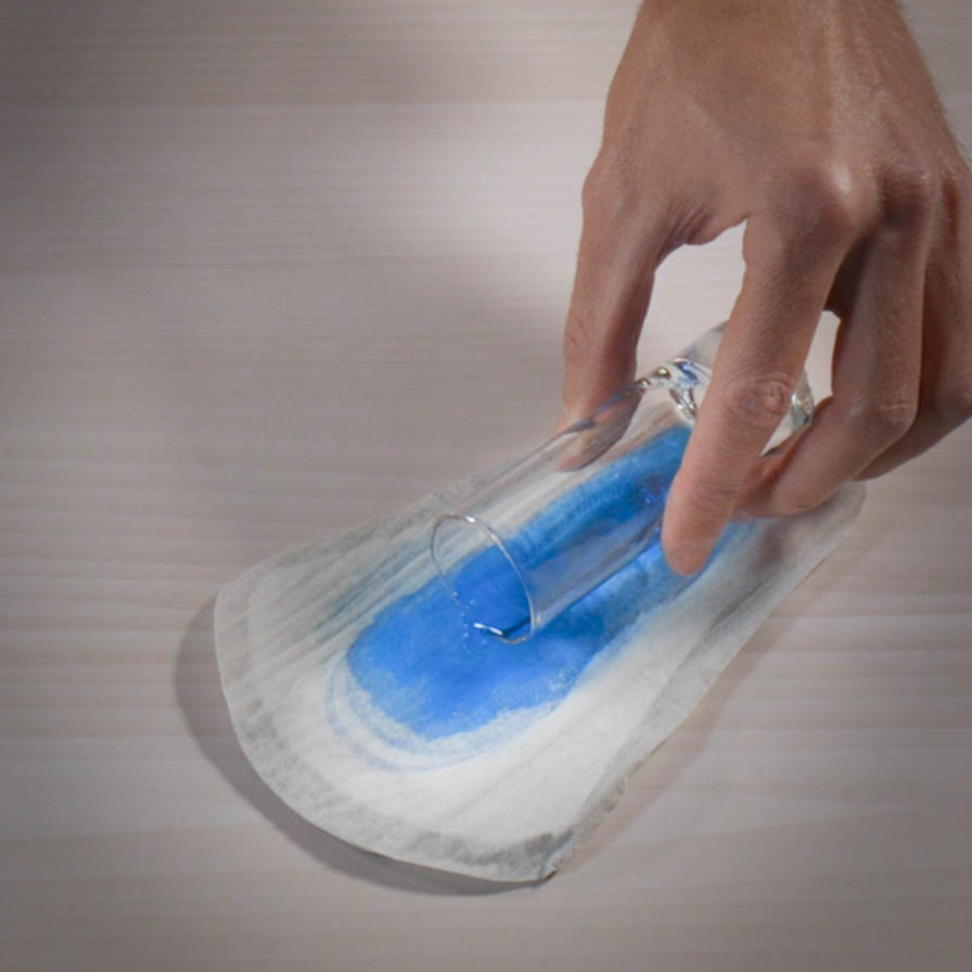 Depend® Incontinence Shields for men Feature: Locks away wetness and neutralizes urine odor instantly