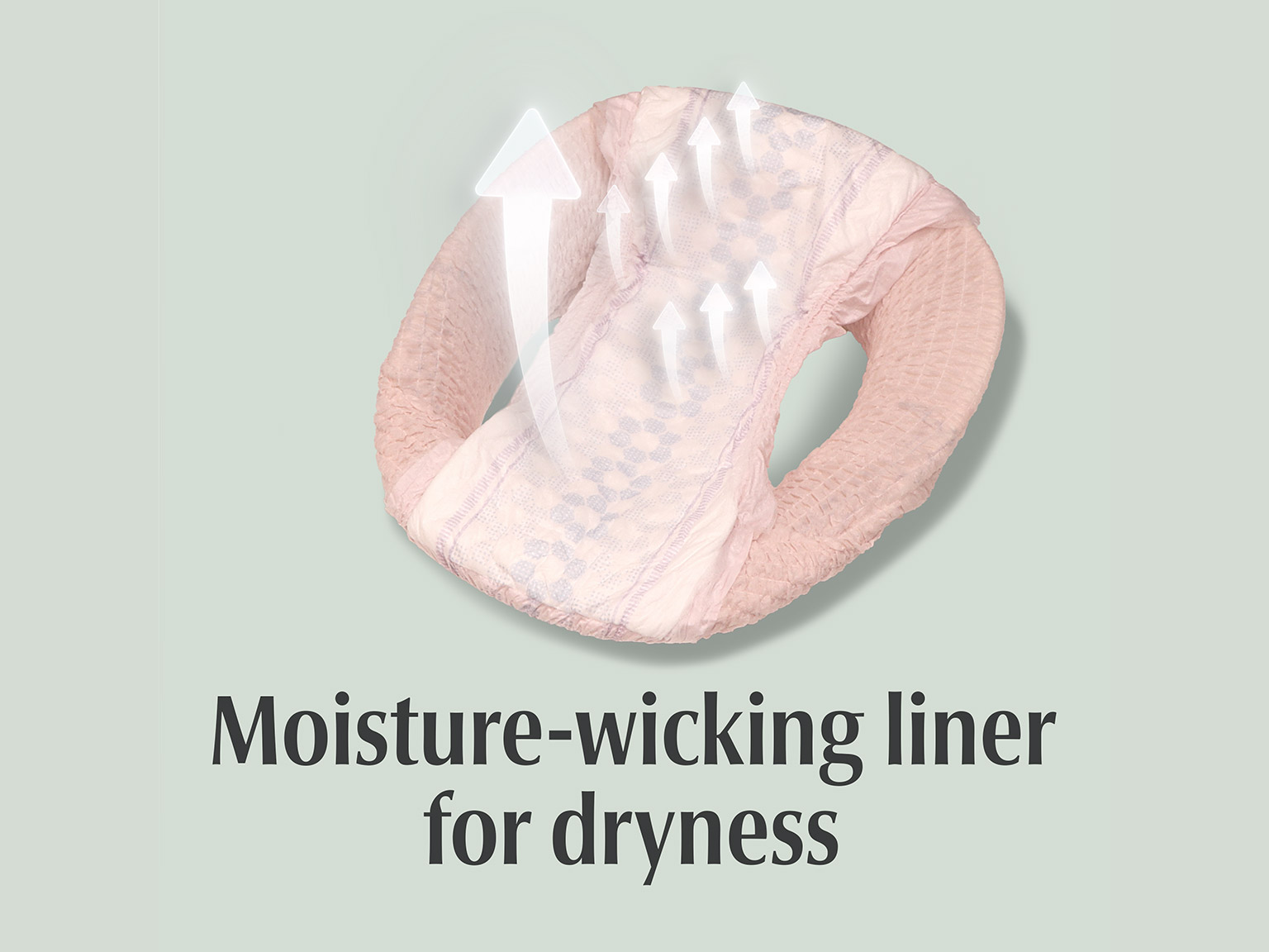 Depend® Fresh Protection® Women’s Adult Diapers with moisture wicking layer for dryness
