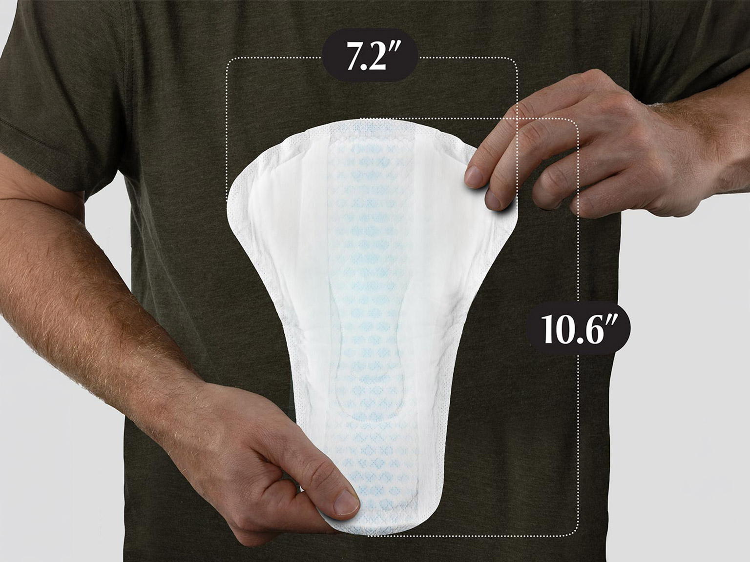 Size of Depend® Fresh Protection Men's Guards