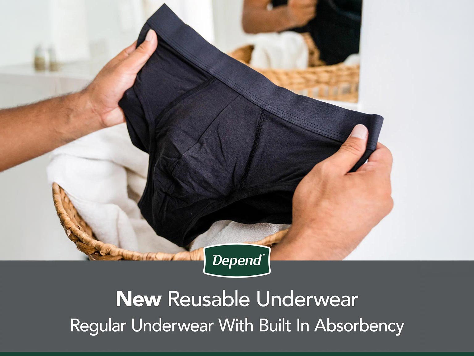 Depend® Reusable Incontinence Underwear for Men