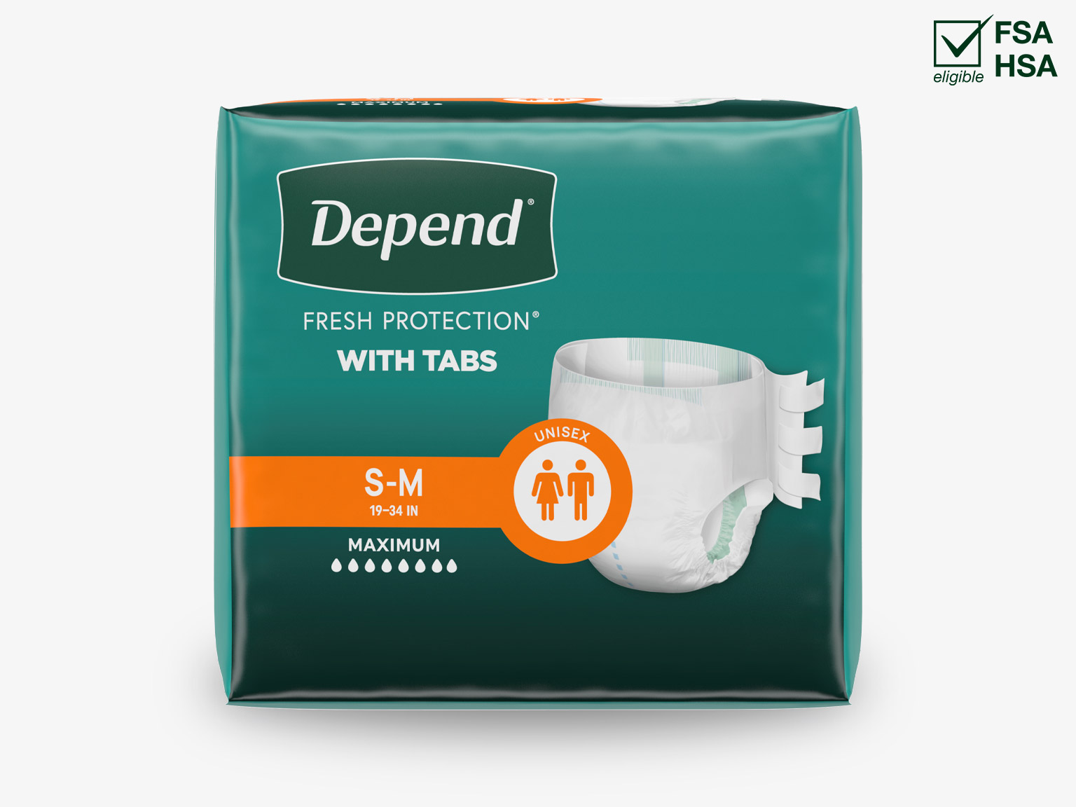 Depend® Incontinence Briefs with Tabs