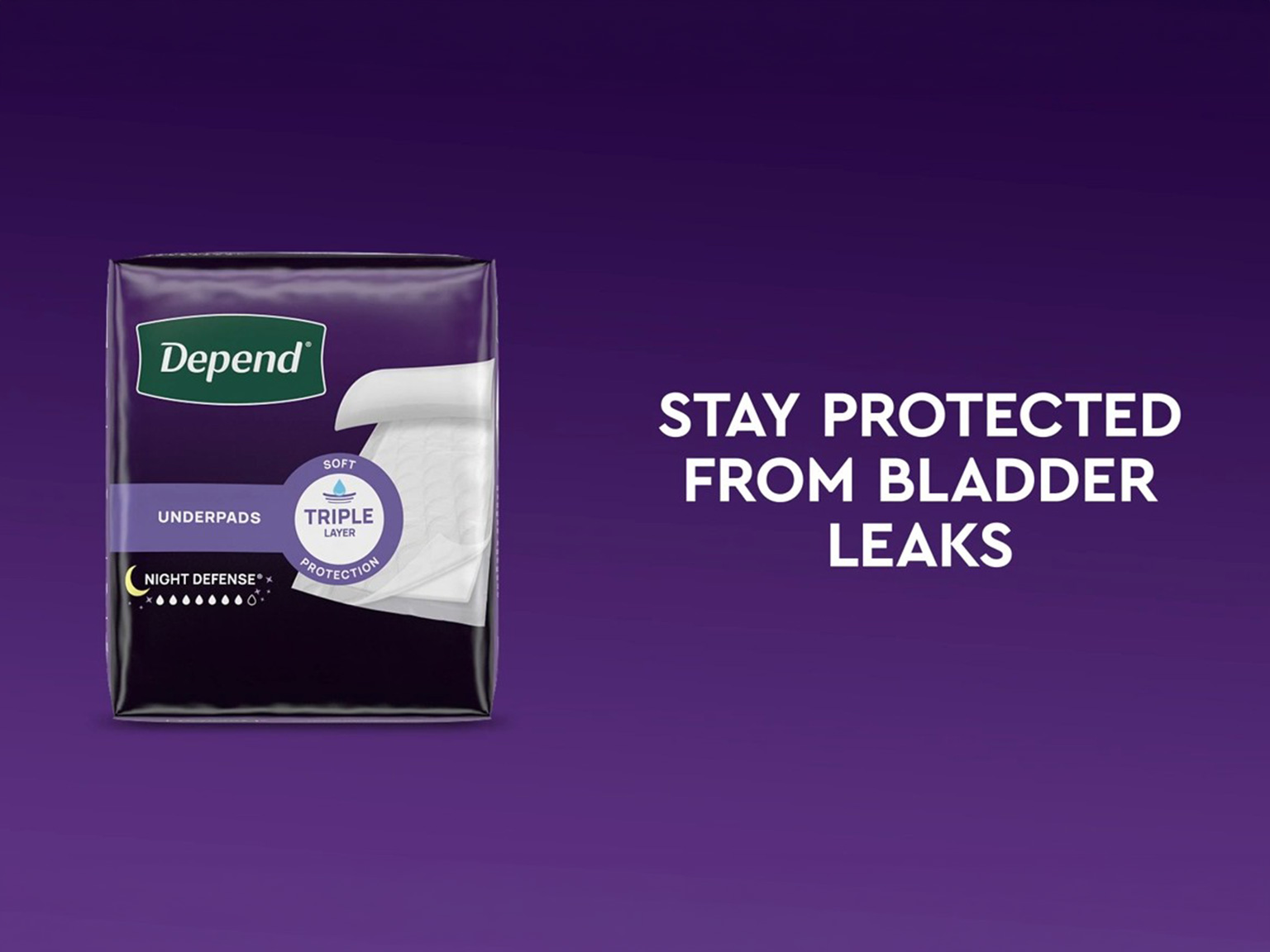 Depend Underpads0425PDP Video01mp4snapshot0001718