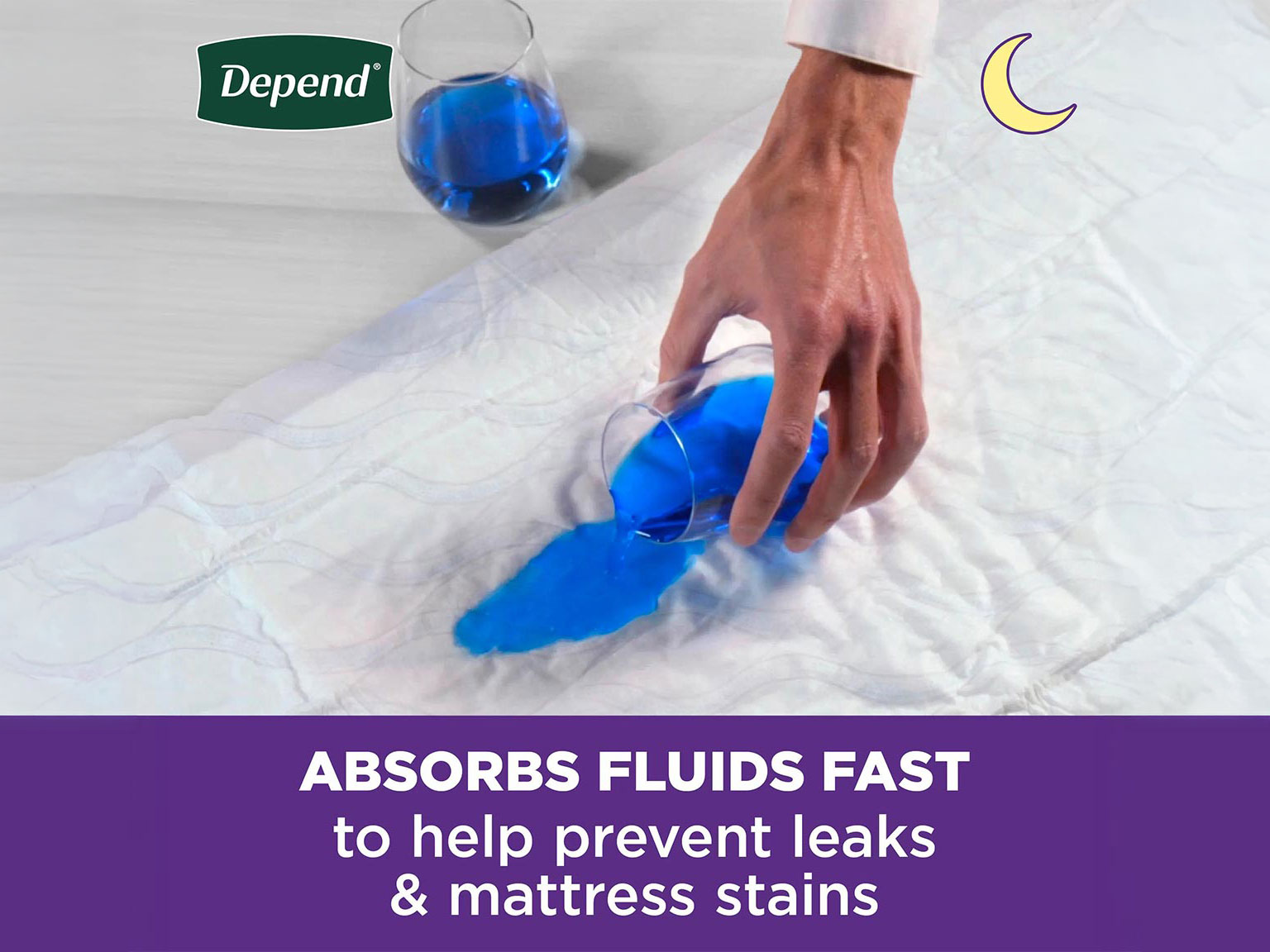 Size of  Depend® Disposable Underpads Large