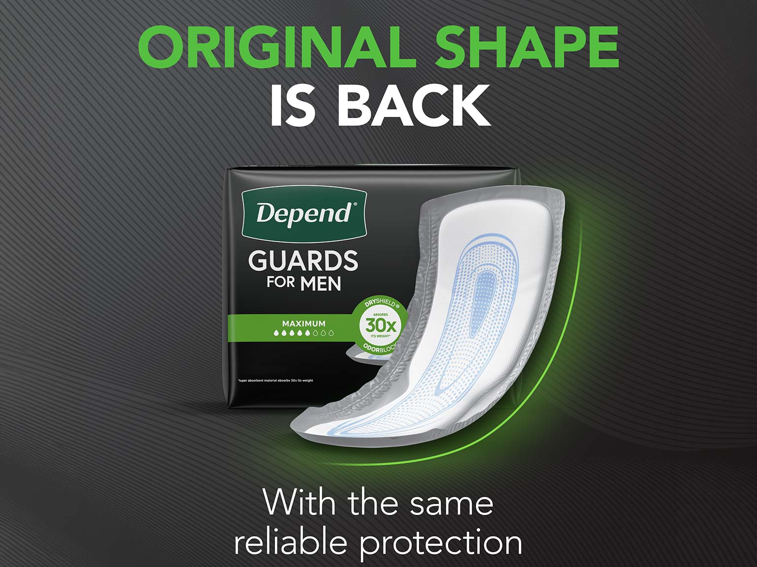 Shape of Depend® Original Guards for Men™