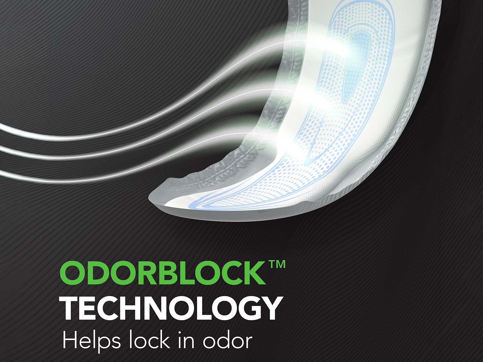 Depend® Original Guards for Men™ with Odorblock™ technology helps lock in odor