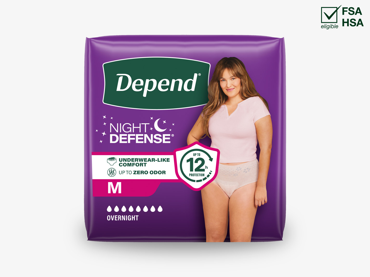 Depend® Night Defense® Men’s Adult Diapers with superior comfort