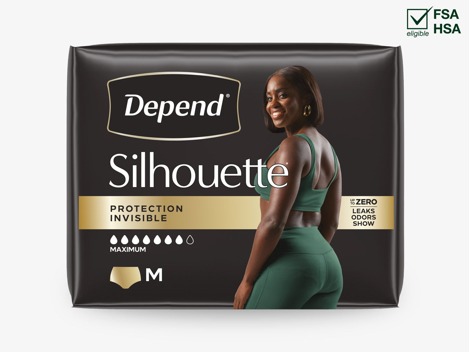 Front pack image of  Depend® Silhouette® Women’s Adult Diapers 