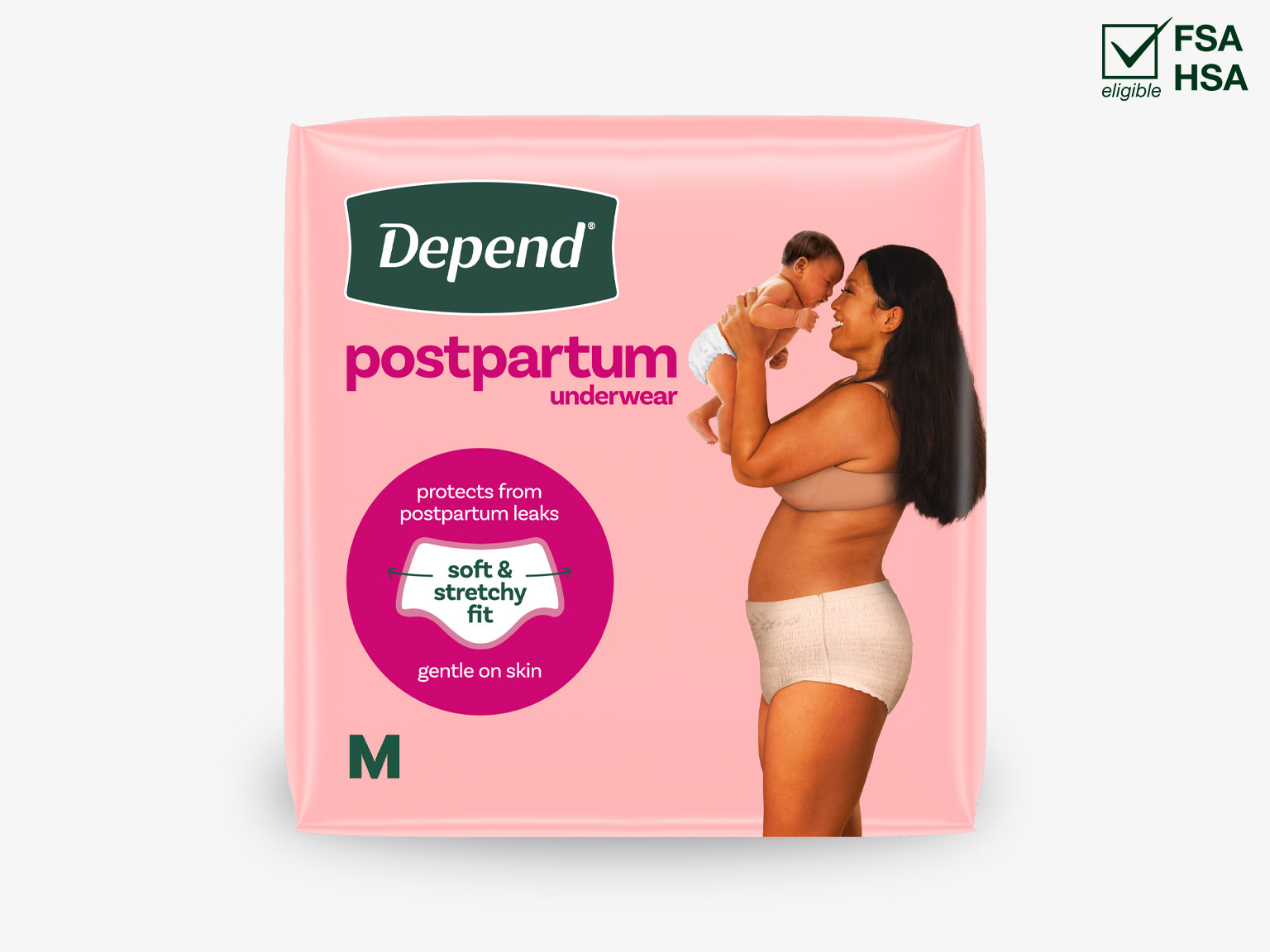Front pack image of Depend® Postpartum Underwear for Women