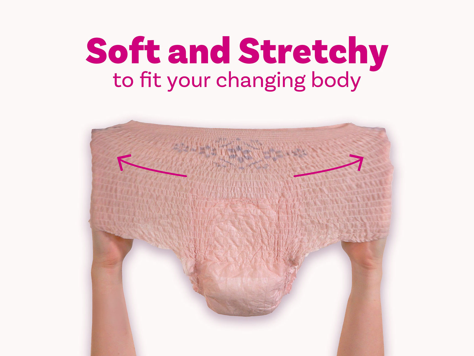 Depend® Postpartum Underwear for Women is Soft and Stretchy