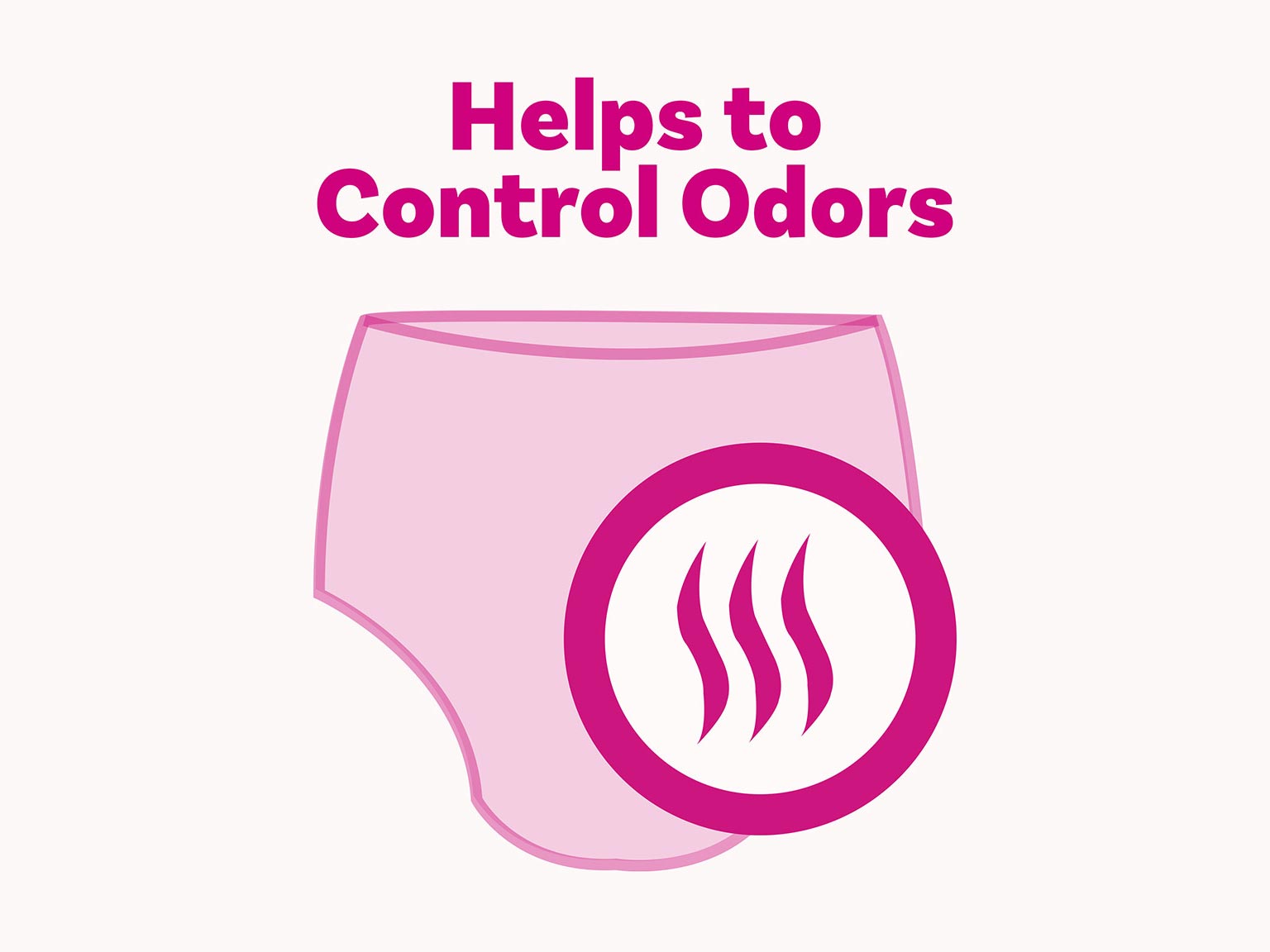 Depend® Post Labor Underwear for Women helps control odor